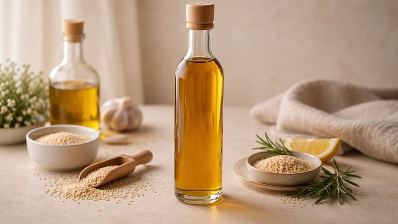 روغن کنجد صادراتی تهیه شده از کنجد مرغوب